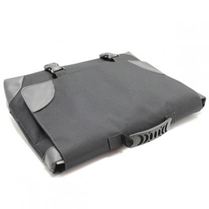 сумка портфель простой для ноутбука лептом без молнии черный экокожа сверху