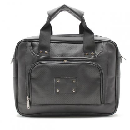 сумка портфель для ноутбука для бумаг черная промо реклама карман кожа экокожа спереди