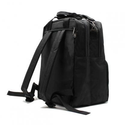 сумка рюкзак трансформер реклама ноутбук унисекс черный сзади
