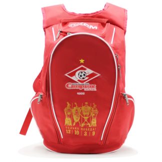 рюкзак спортивный спартак футбол фирменный стиль красный спереди
