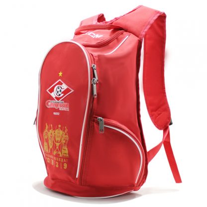 рюкзак спортивный спартак футбол фирменный стиль красный сбоку