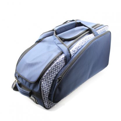 сумка колёсная спортивная дорожная багаж большая синяя сверху