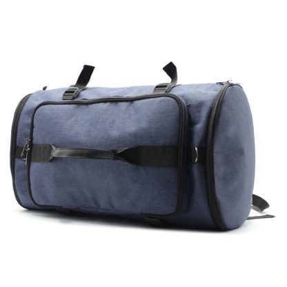 сумка рюкзак синий с лямками и ручками как сумка