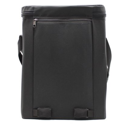 сумка рюкзак кофр с вкладками черная сзади