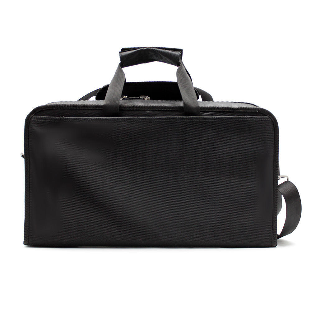 Сумка-органайзер для медицинского оборудования с вкладками чёрная сзади